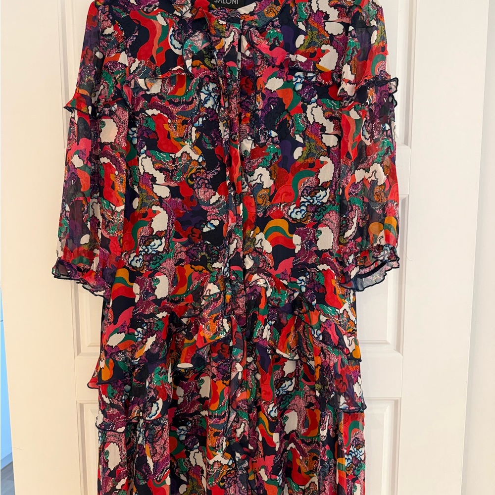 Colorful Patterned Women's Dress
